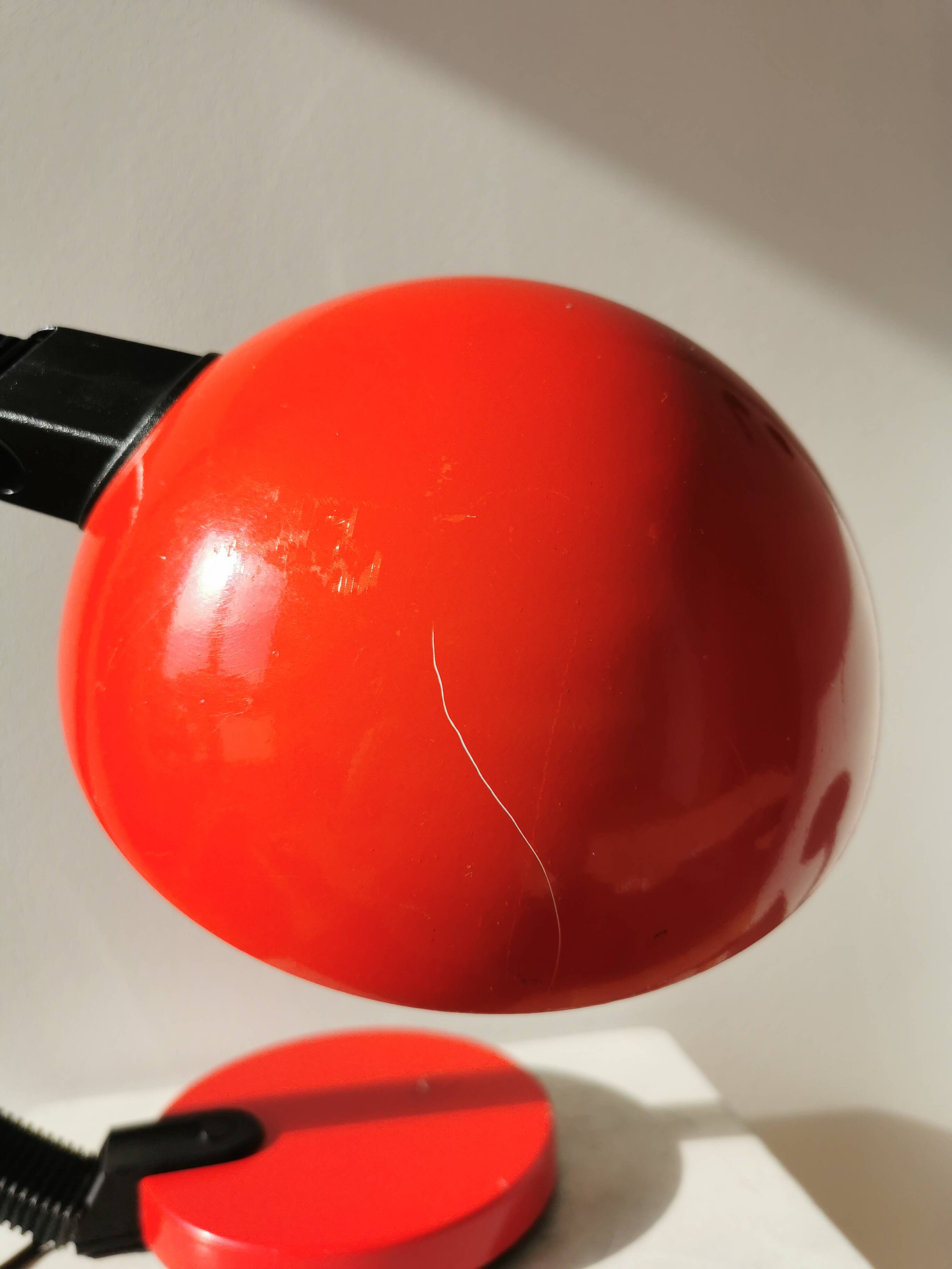 Vintage Red Desk Lamp: Mid-Century Modern Oslo Table Light