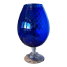 Blue standing vase in Empoli glass