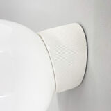 Applique murale en céramique et en verre de lait du milieu du siècle