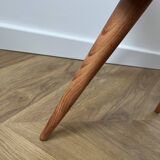 Vintage Velvet Footstool in Green