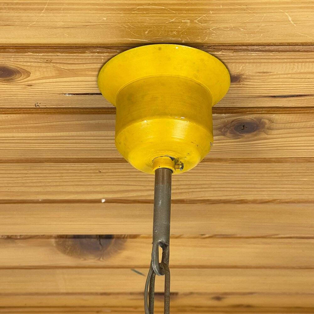 Suspension italienne jaune du milieu du siècle, années 1960