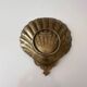 Brass shell dish, soap dish from around 1900 by "J. Gallo"