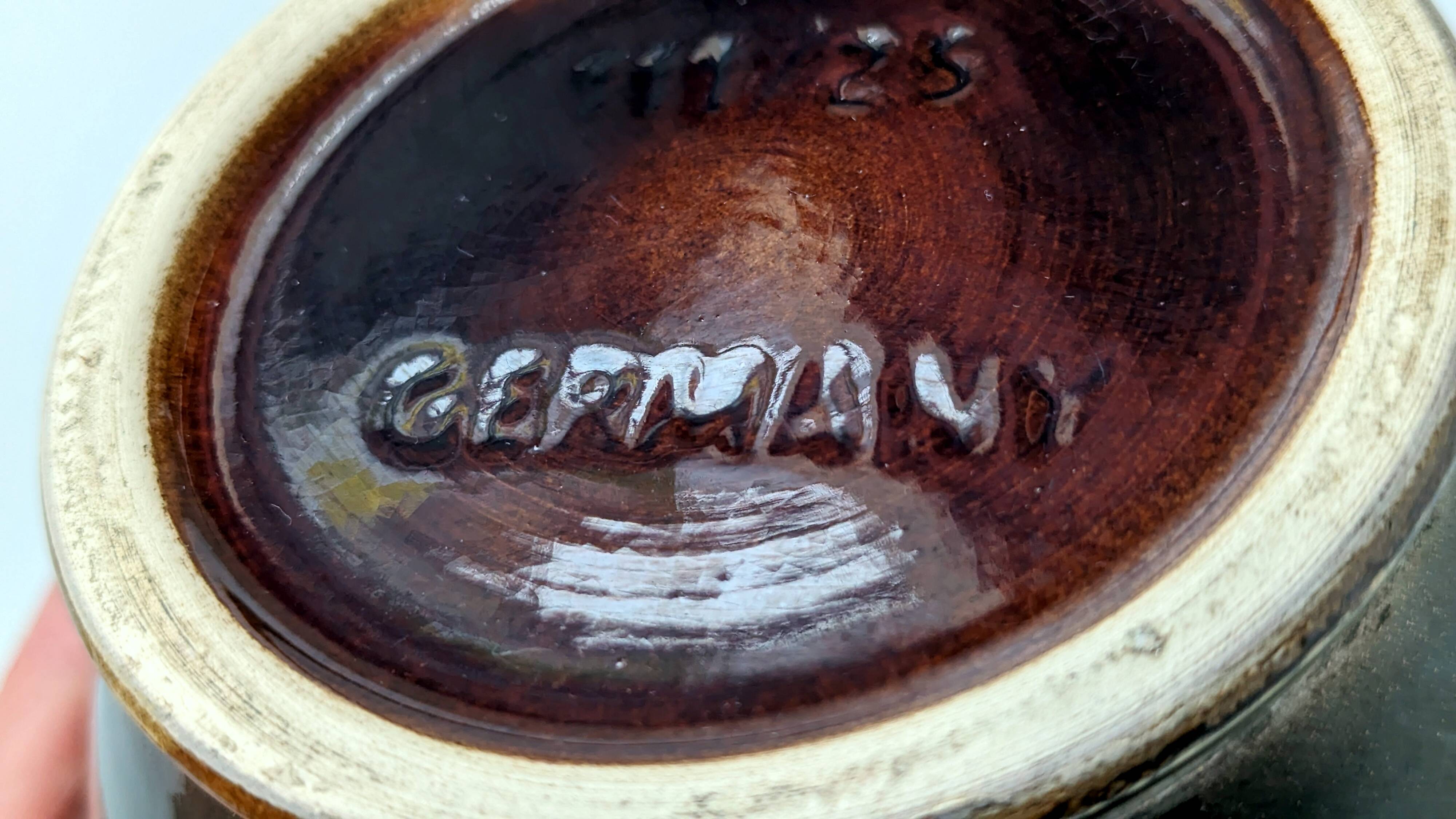 Multi-colored ceramic vase, Germany signed DB Hohr. (​Dümler & Breiden)​