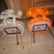 Lot 2 chairs PELFRAN vintage 1970 marmoset