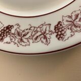 6 plates Limoges Grands Vins de Bordeaux and Châteaux du Médoc