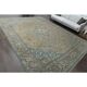 1960s Vintage Persian Handmade Wool Cotton Yellow Area Rug 284x366