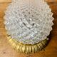 Vintage glass and brass ceiling light