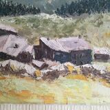 Oil on canvas "Provencal Drôme"