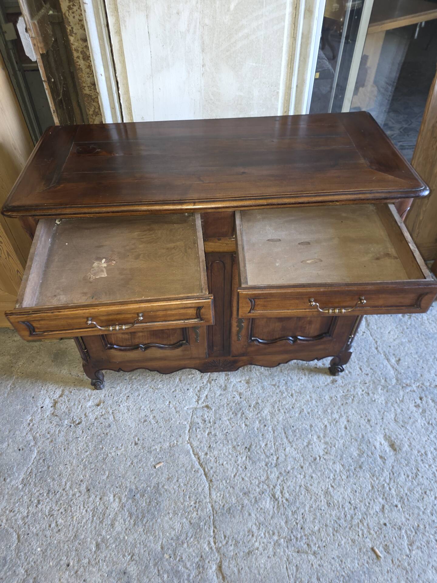 Louis XV style sideboard in cherry wood