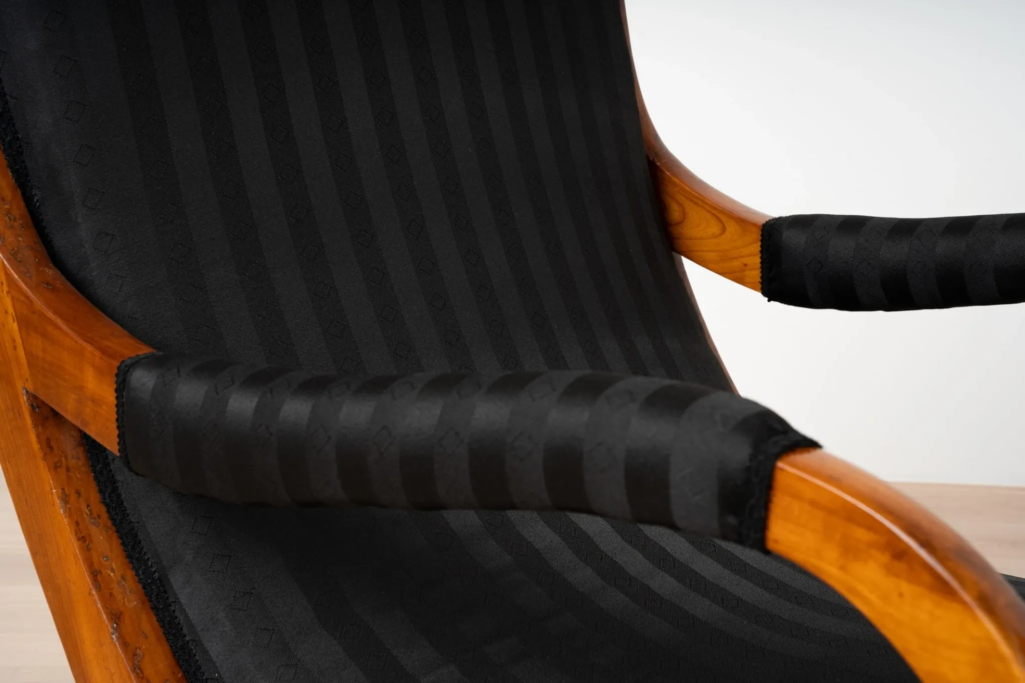 19th-Century Biedermeier Cherrywood Armchair, Germany, circa 1830-1850