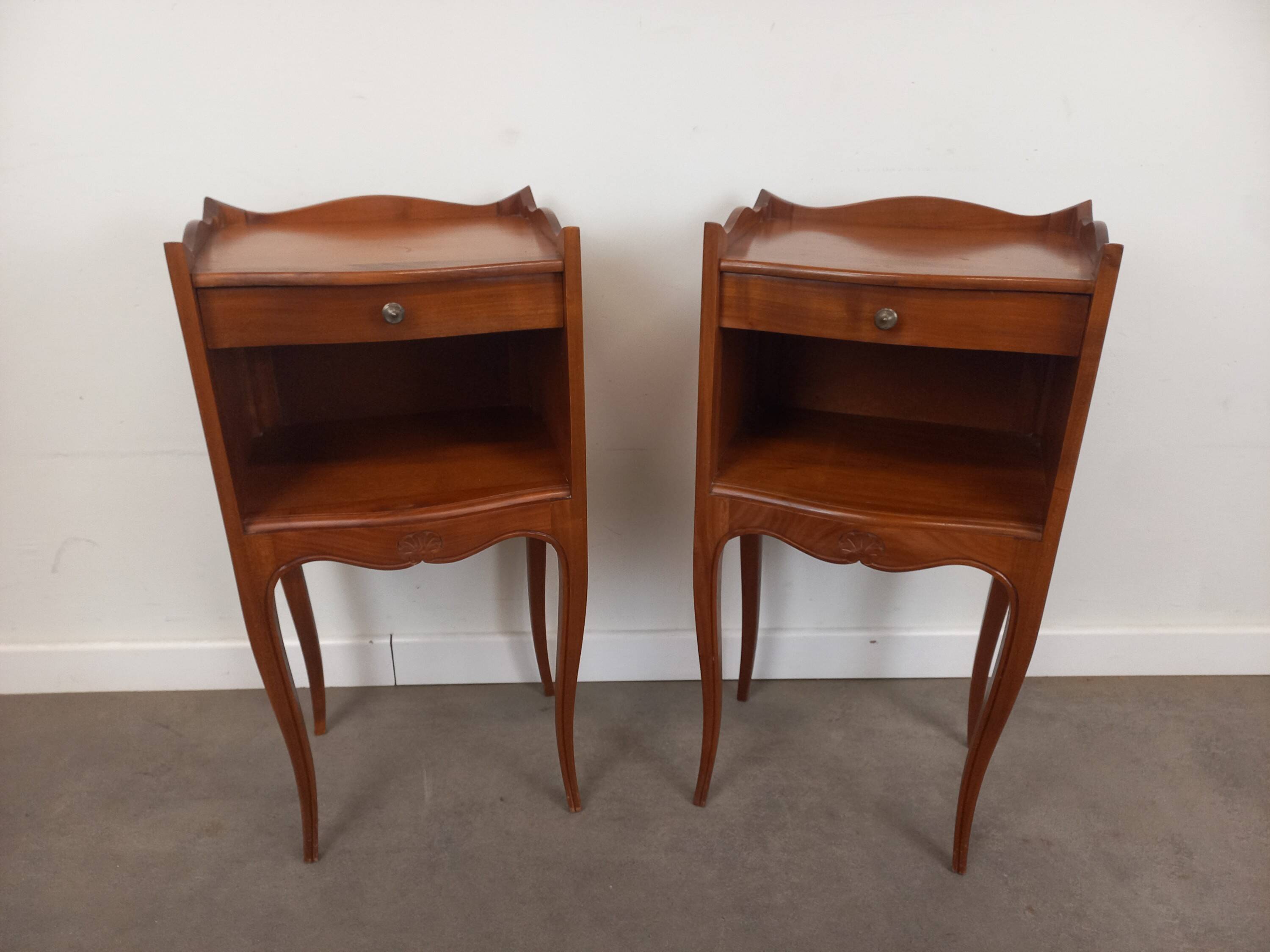 Pair of Louis XV style bedside tables