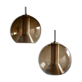 Pair of raak Amsterdam globe suspensions