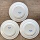 Set of 3 plates Terre de fer Clairefontaine 1880