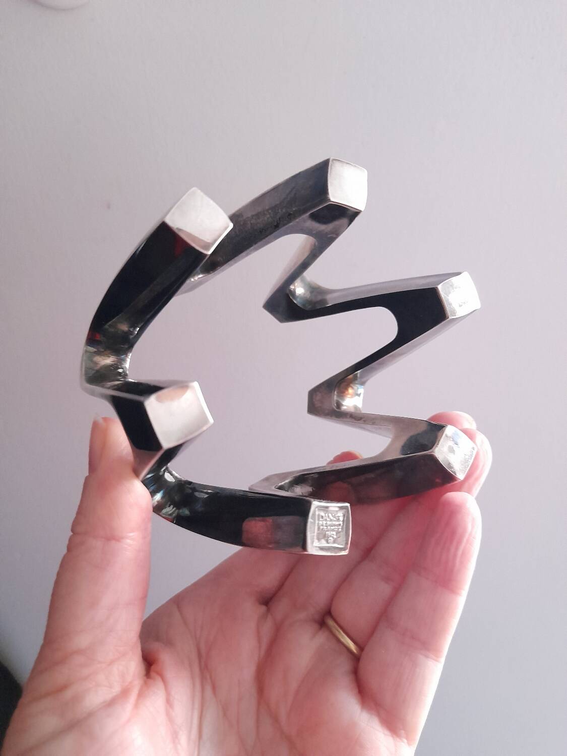 Crown candlestick by Jens Quistgaard, silver-plated metal, 1960s