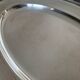Christofle - Oval serving platter model Crossed Ribbons - in silver-plated metal