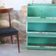 Industrial craft furniture bin storage locker stackable 1950