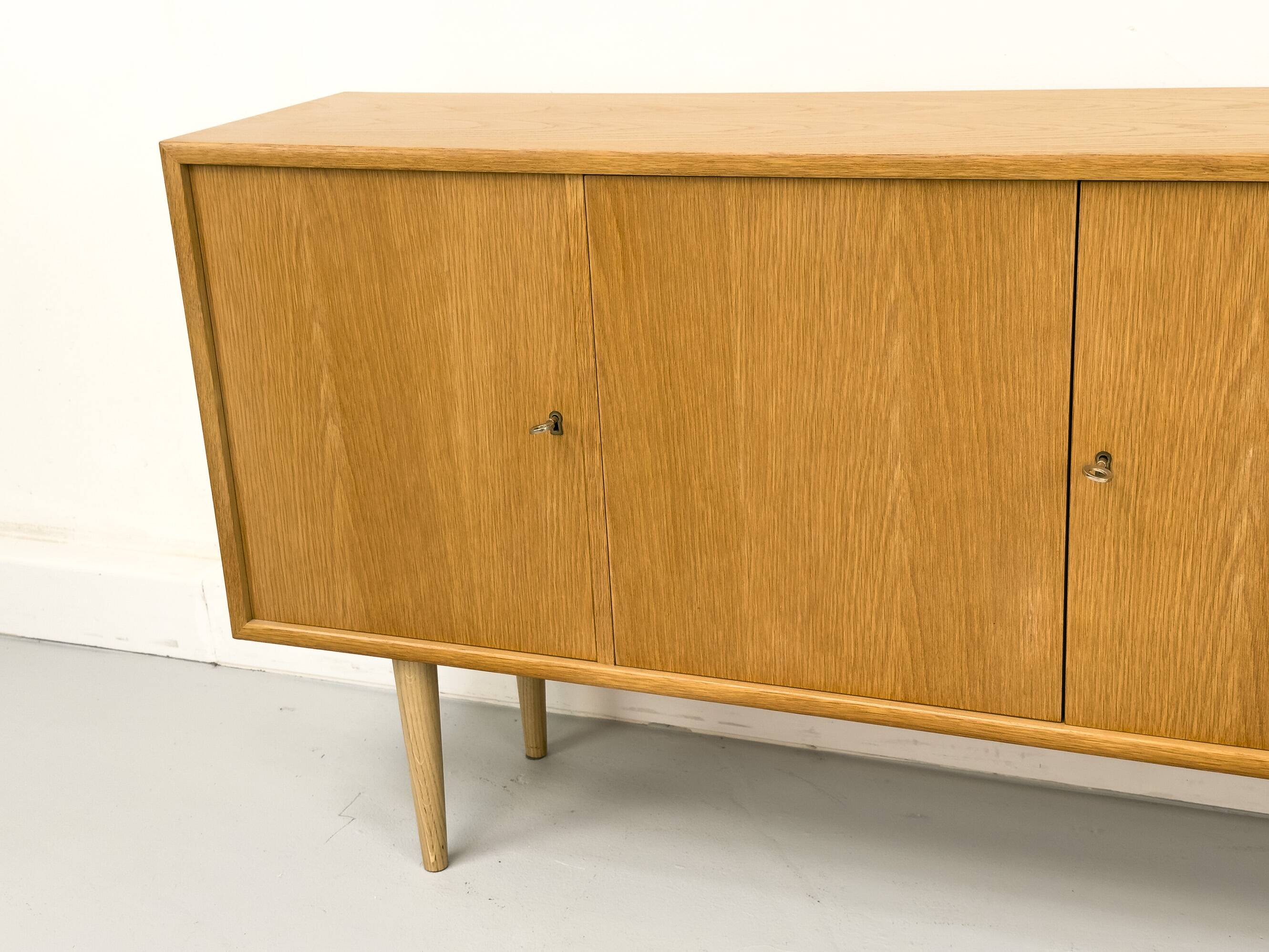 Mid-Century Light Oak Sideboard from WK Möbel, 1970s