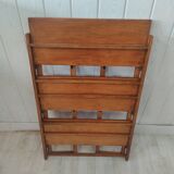 Vintage folding shelf in solid wood