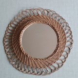 Wicker sun mirror