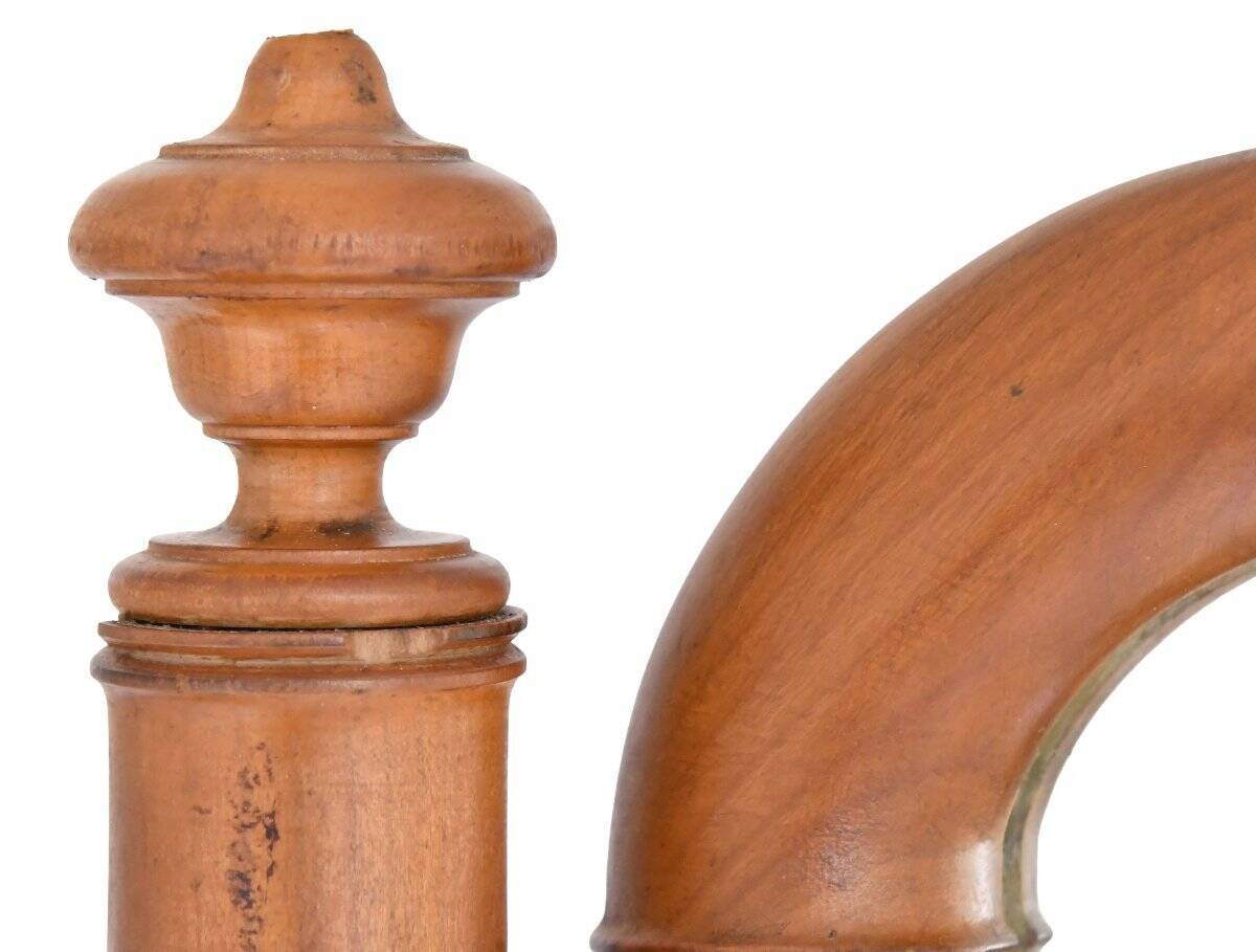 Bamboo-style psyché mirror in the Napoleon III style.