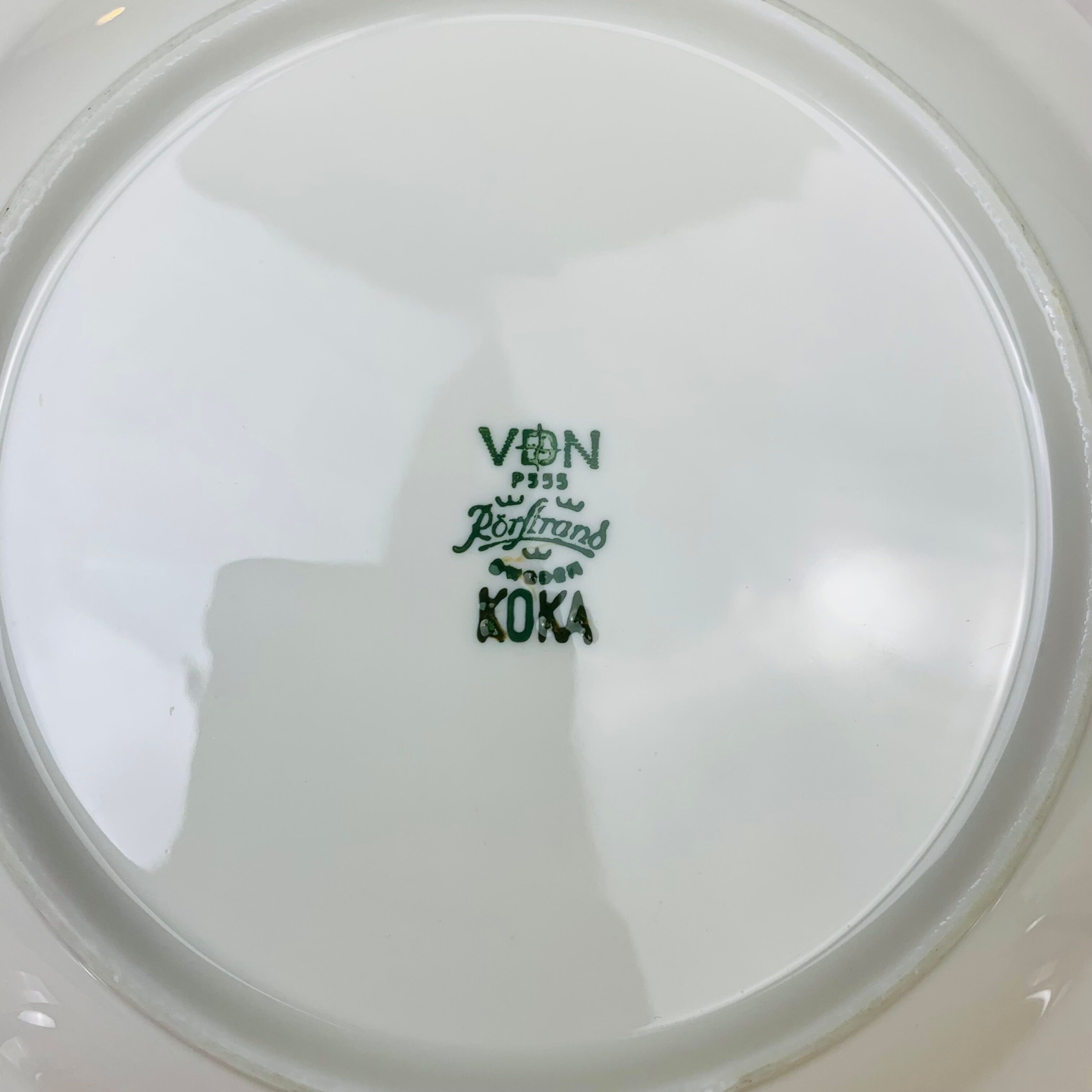 10 dessert plates ceramic starter Koka by Rörstrand Sweden, Scandinavian