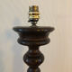 Vintage turned wooden lamp foot