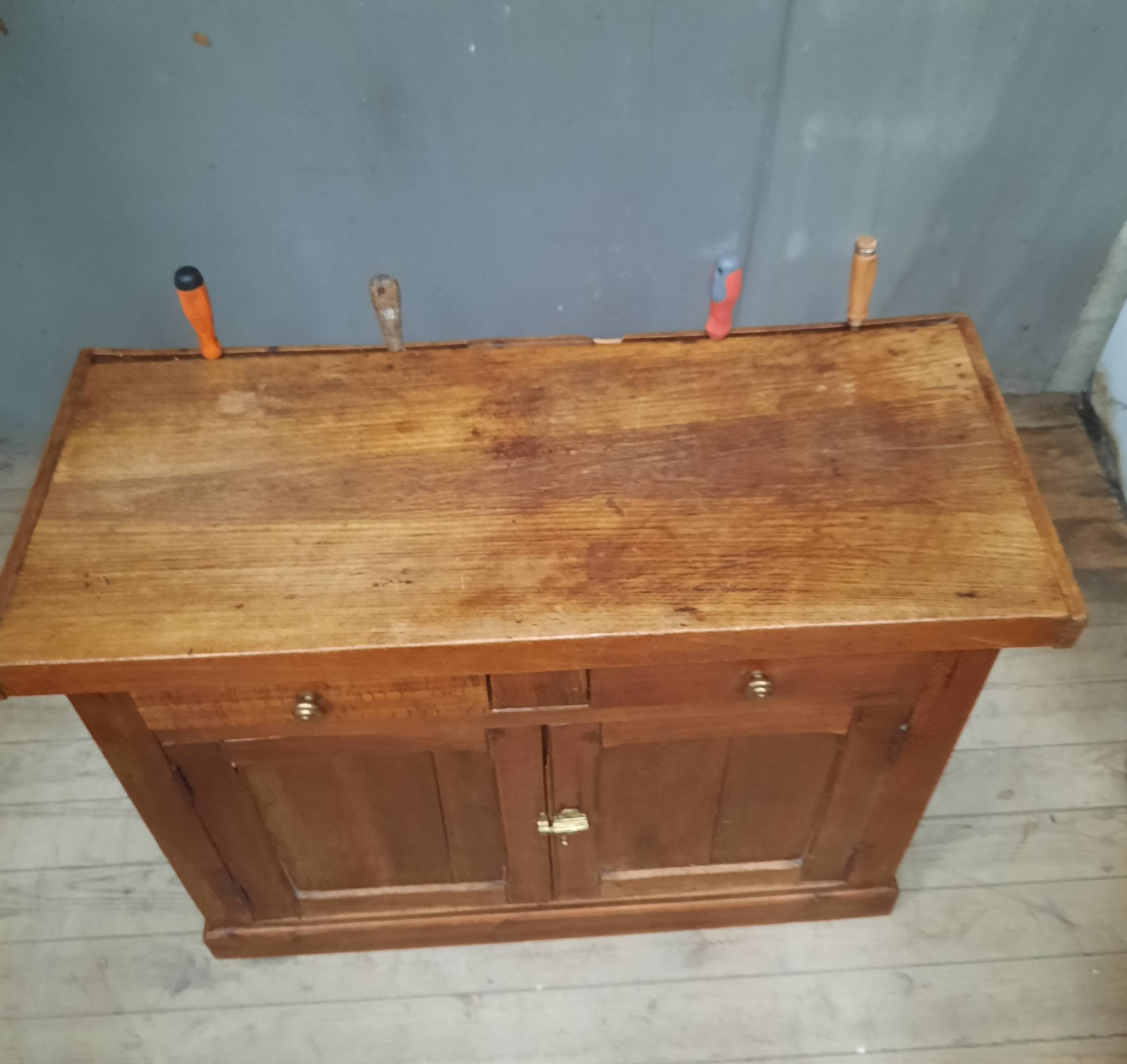 Solid wood office sideboard