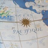 Air France Lucien Boucher 1950 planisphere.