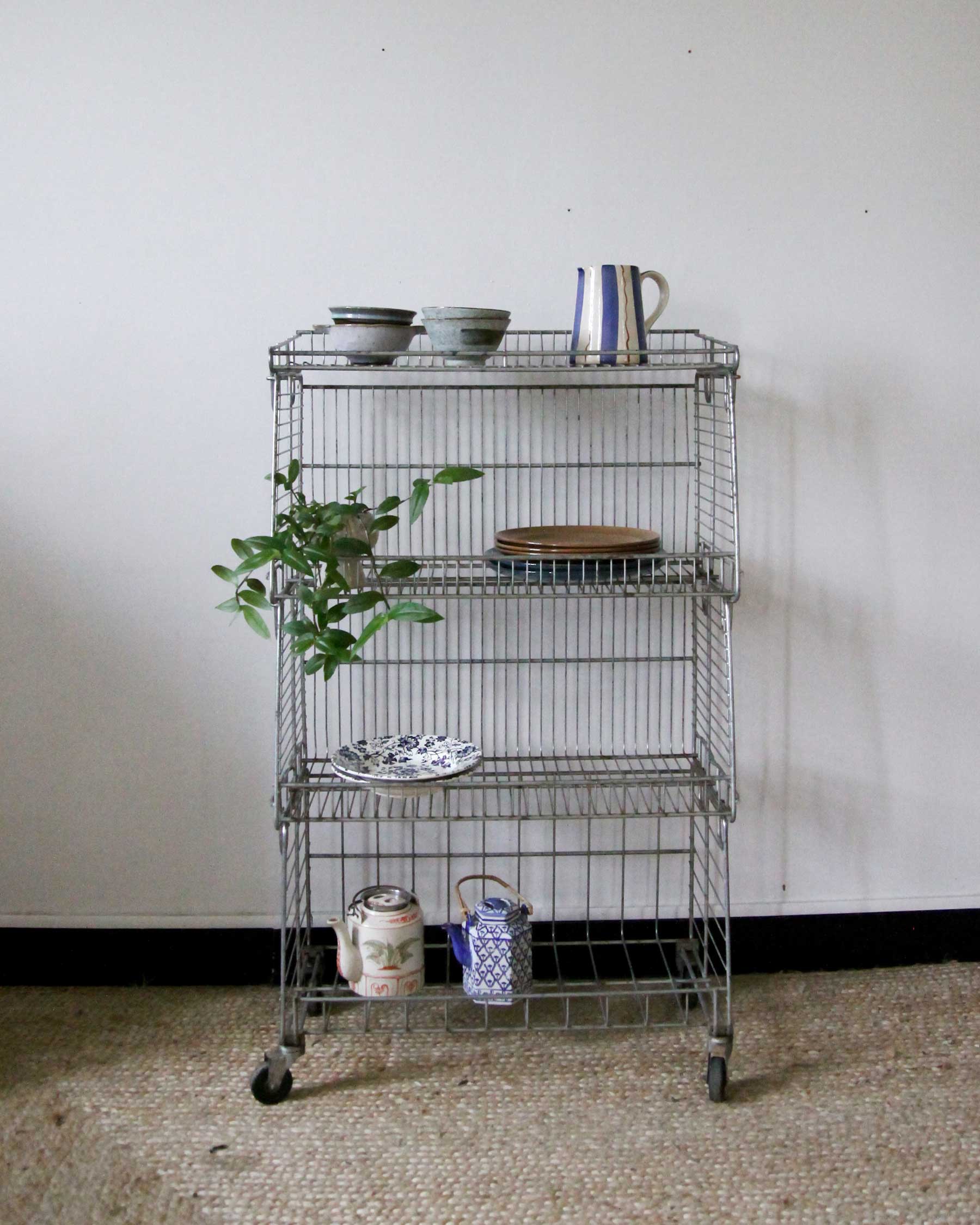 Vintage grocery shelf