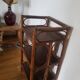 Vintage rattan shelf