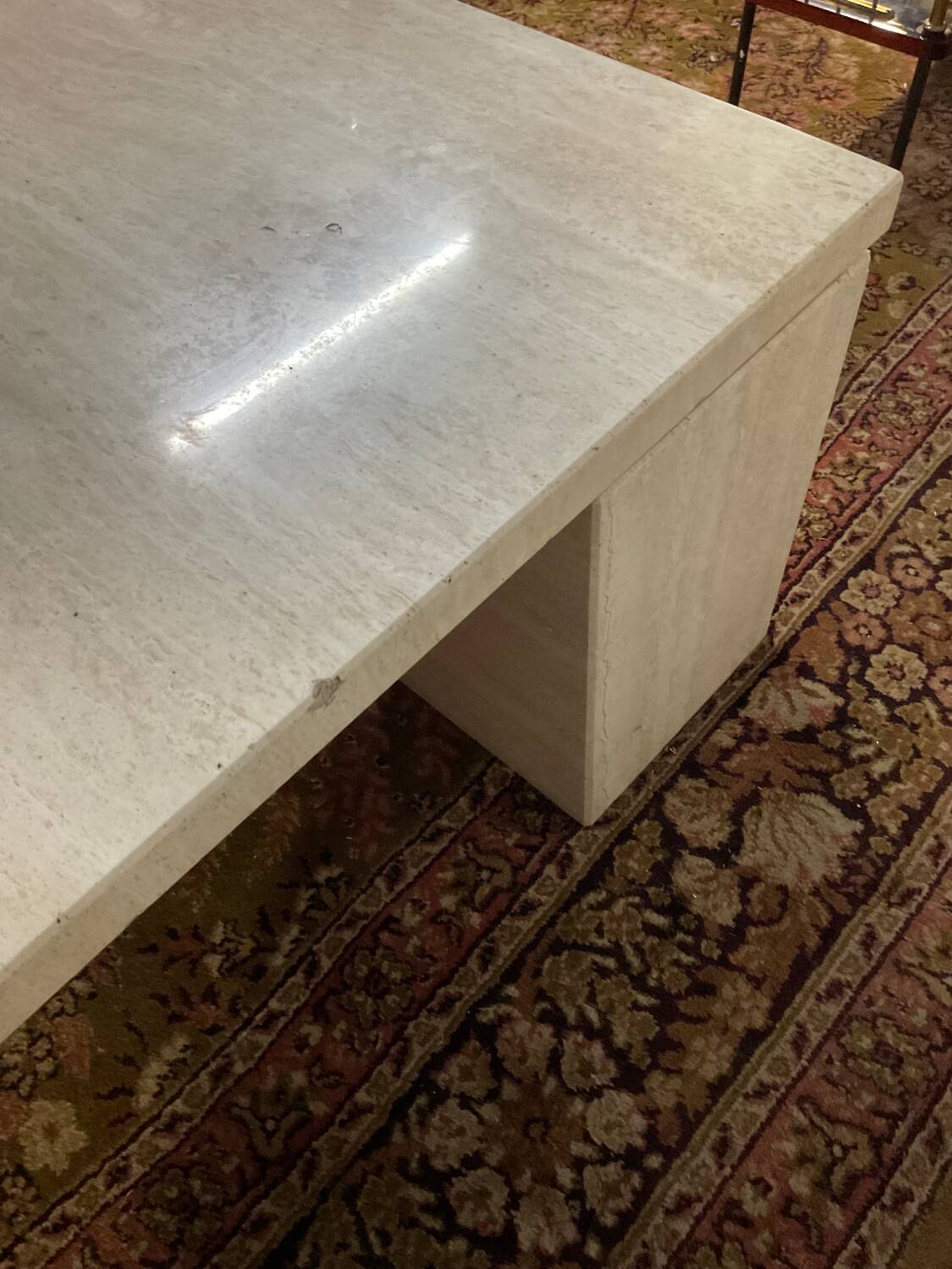 Travertine coffee table from the 70s