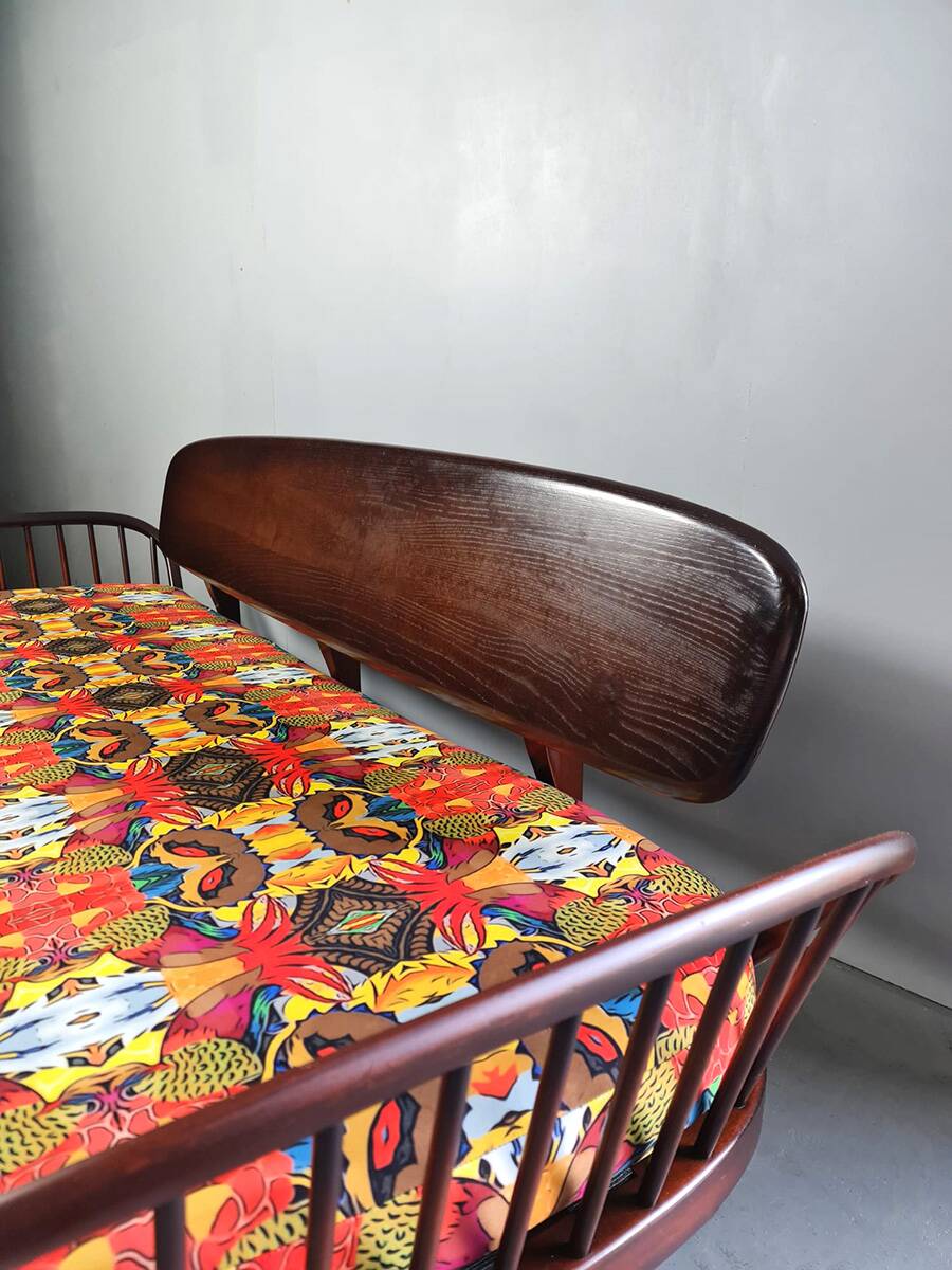 Vintage designer sofa bed Ercol model 355 Lucian Randolph Ercolani