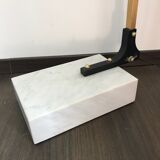 Arc floor lamp gilded stretch 70s