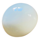 Ceiling light or half-moon wall lamp, half-spherical, 20 cm, opal glass.