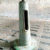 Industrial (garden) table oak on cast iron leg