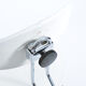 1970s swivel office chair by Kovona in wood and chrome