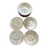 Set of 20 Salins earthenware plates