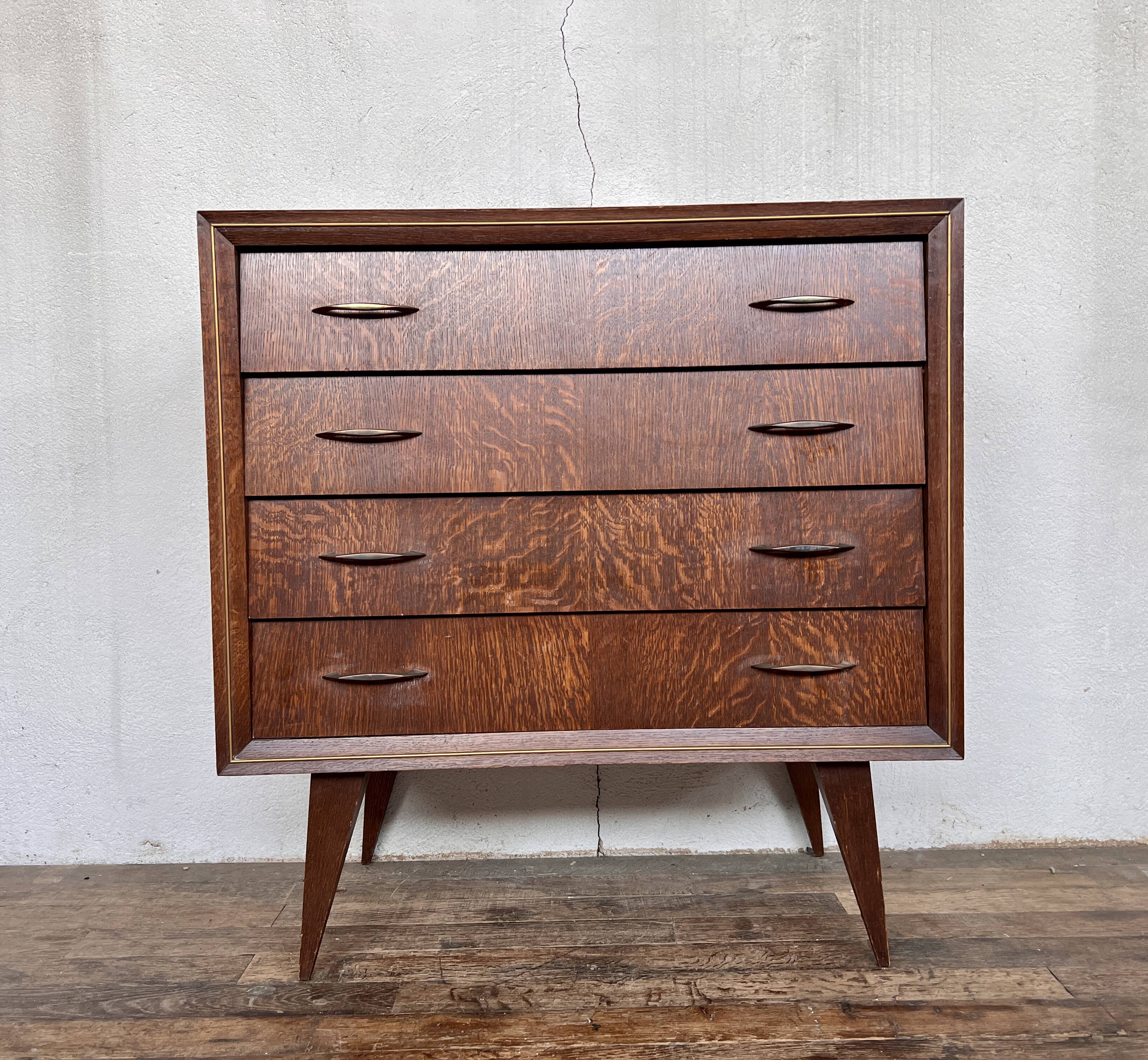 Vintage dresser compass feet