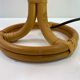 Vintage table lamp rattan and wicker 1970
