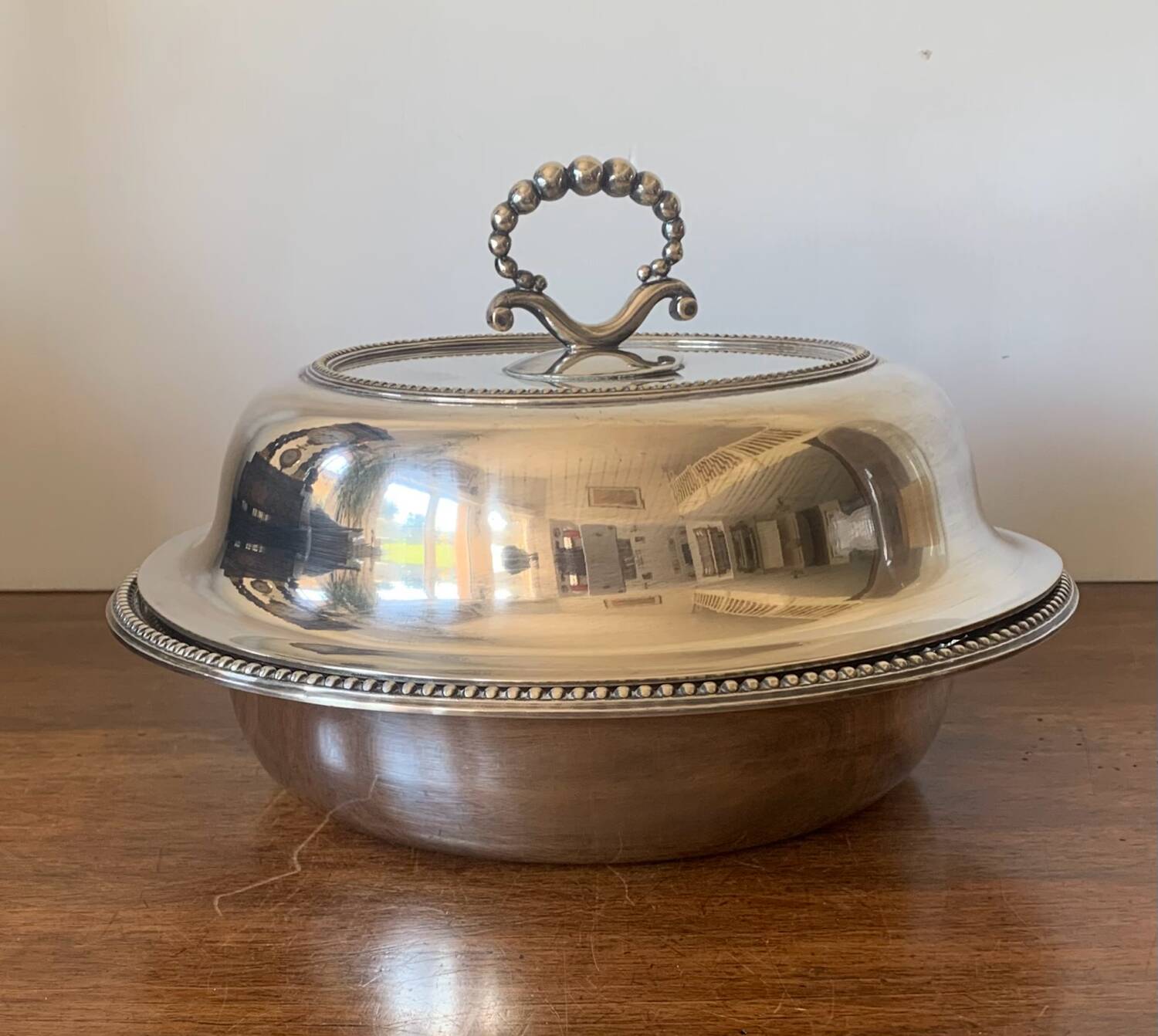 Plasait silver-plated vegetable dish