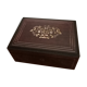 Former Napoleon III jewellery box inlaid brass marquetry, mother-of-pearl