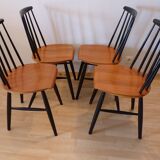 Lot of 4 chairs Fanett design Ilmari Tapiovaara