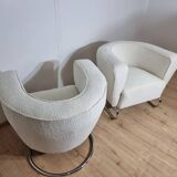 Fauteuils Chromés par Jindrich Halabala, Set de 2