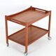 "AT-45" teak serving trolley by Hans Wegner for Andreas Tuck / Mid-century Danish modern design / 1960s