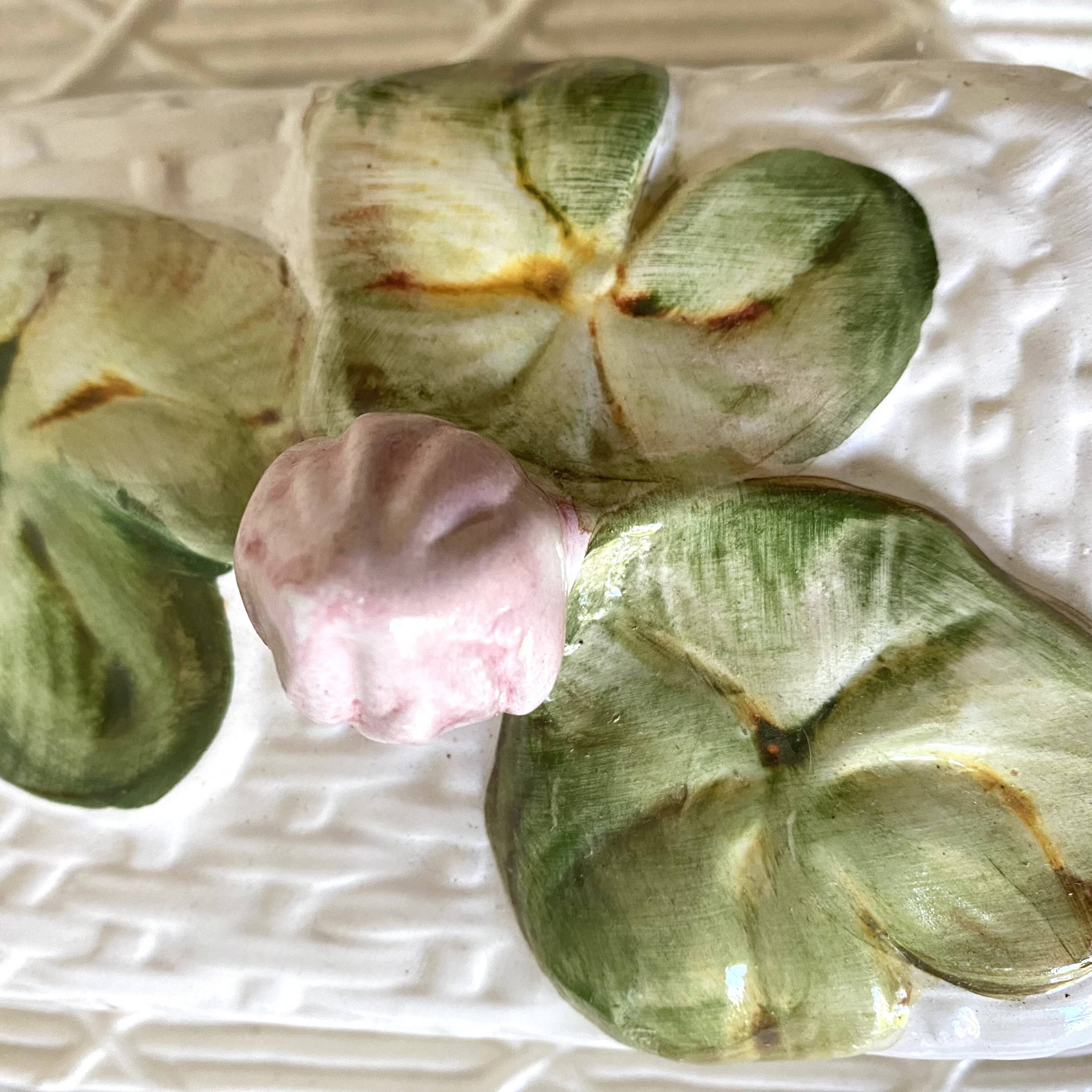 Slush butter dish, water lily