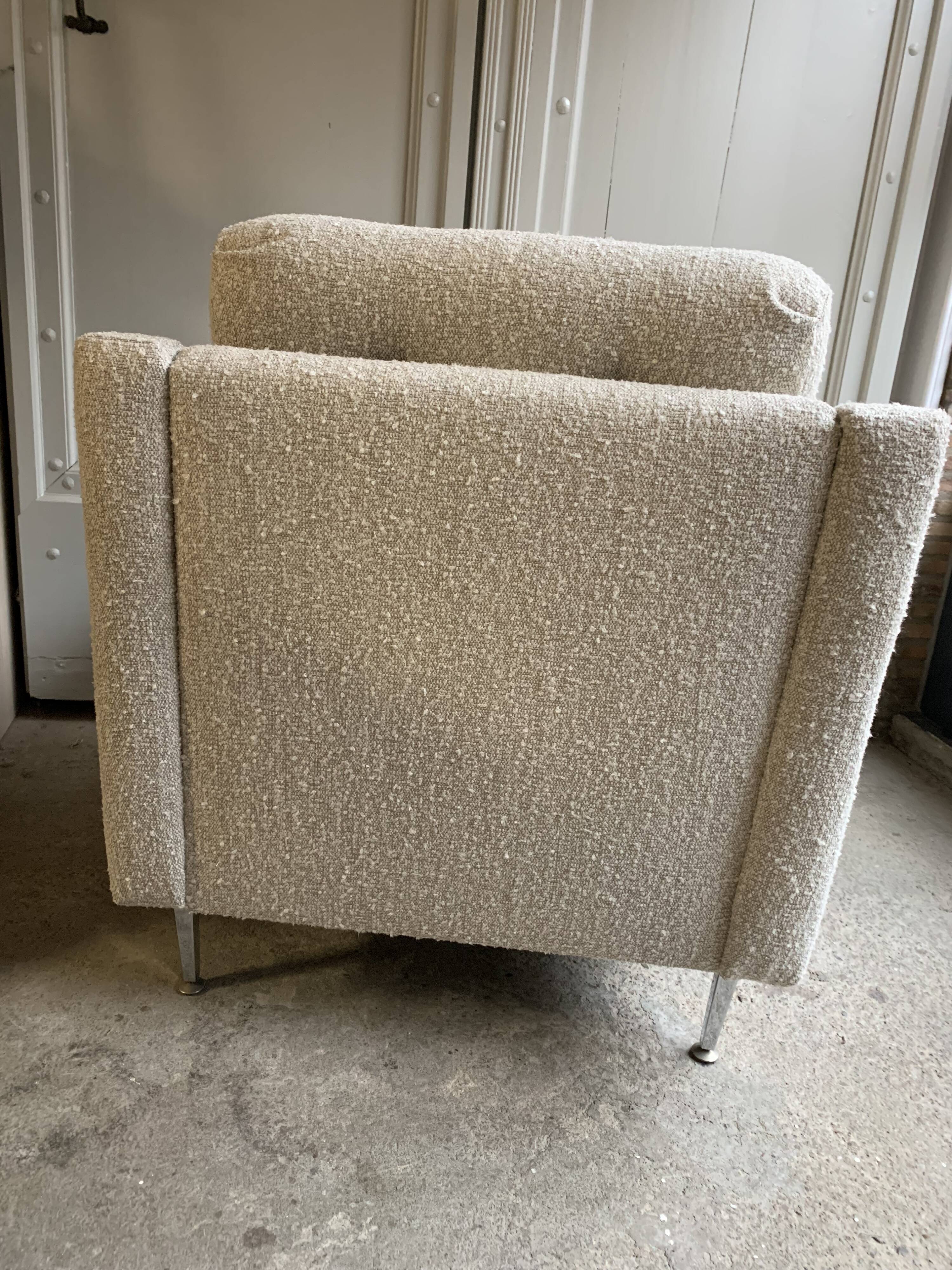 Vintage armchair pair by Souplina France