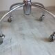 Chrome metal swivel chair industrial/vintage style 50s-60s