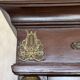 Large antique library from the Empire/Napoleon III period in mahogany and gilded bronze.