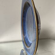 Assiette décorative danoise des années 1960 en grès