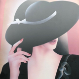 Tableau Carlos Rios Chapeau Noir Impression murale encadrée